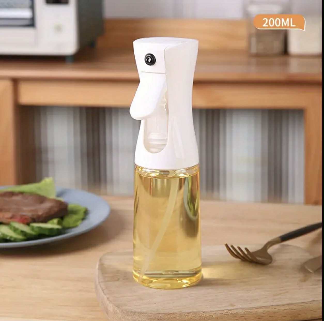 Oliviera Tip Spray 200ml - Utilizare Pentru Ulei Otet Si Alte Lichide Cu Pulverizator Integrat Si Design Modern