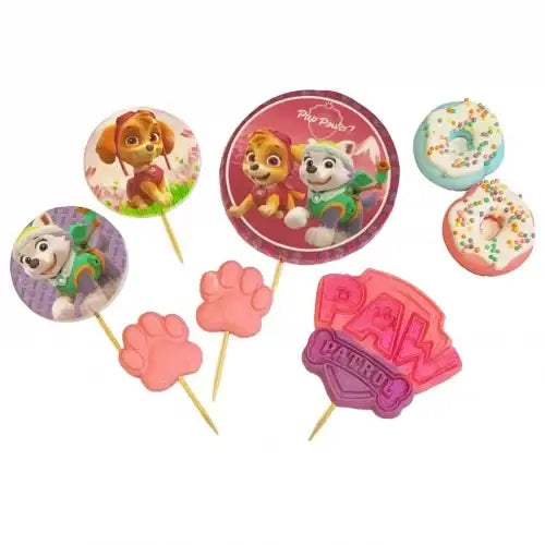Set 3 Decoratiuni Comestibile Din Zahar Sarbatori De Iarna - Ceas Si Vasc Pentru Ornat De Craciun
