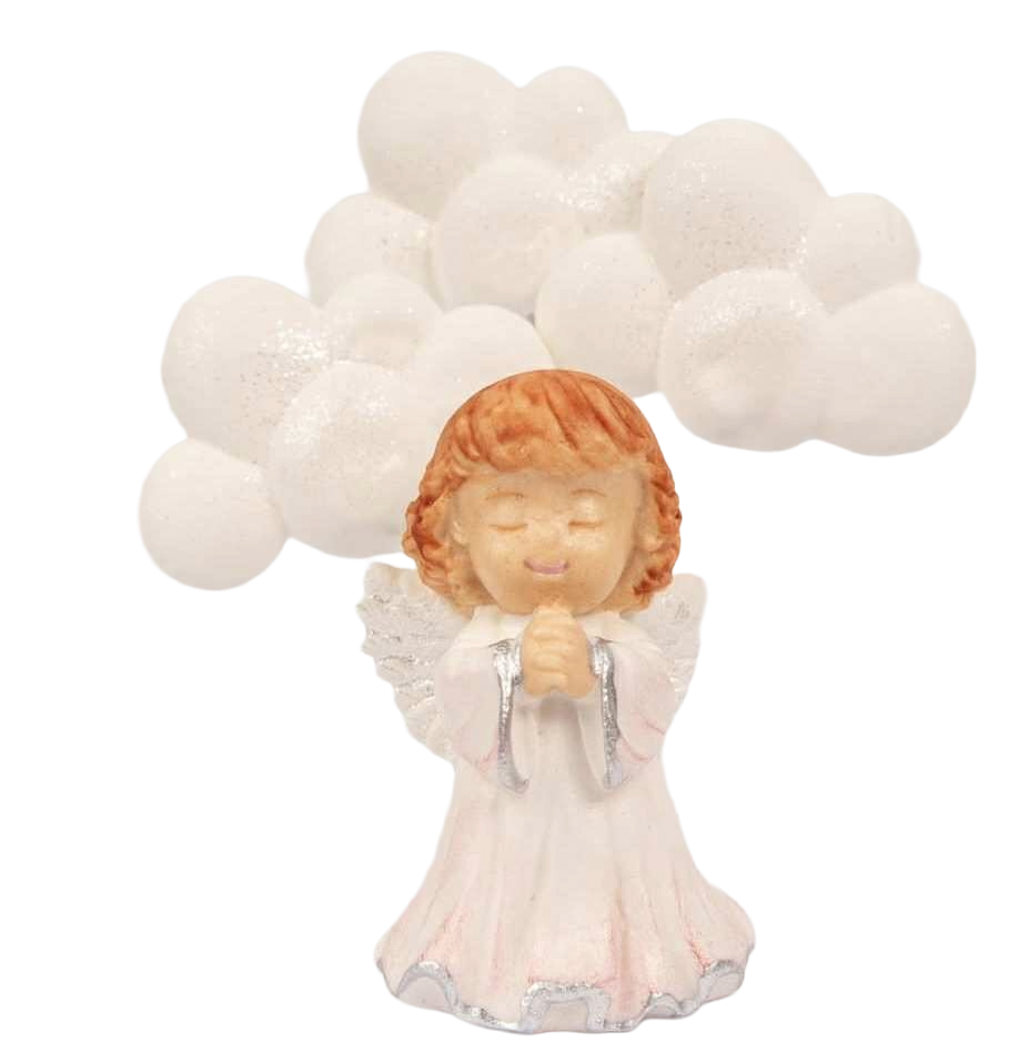 Set Decoratiuni Din Zahăr Crăciun - Usa De 6,5 cm Și Doi Brazi De 9 cm Pentru Ornat Masa Festivă
