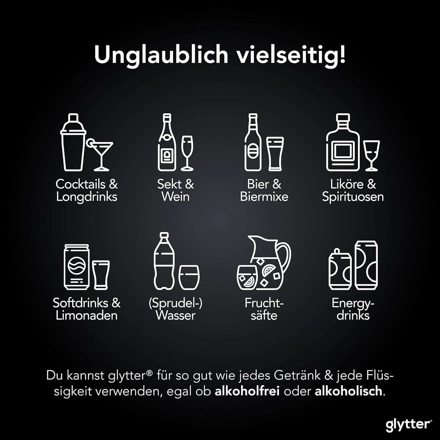 Glitter comestibil pentru băuturi și lichide, 10 grame Naty Shop