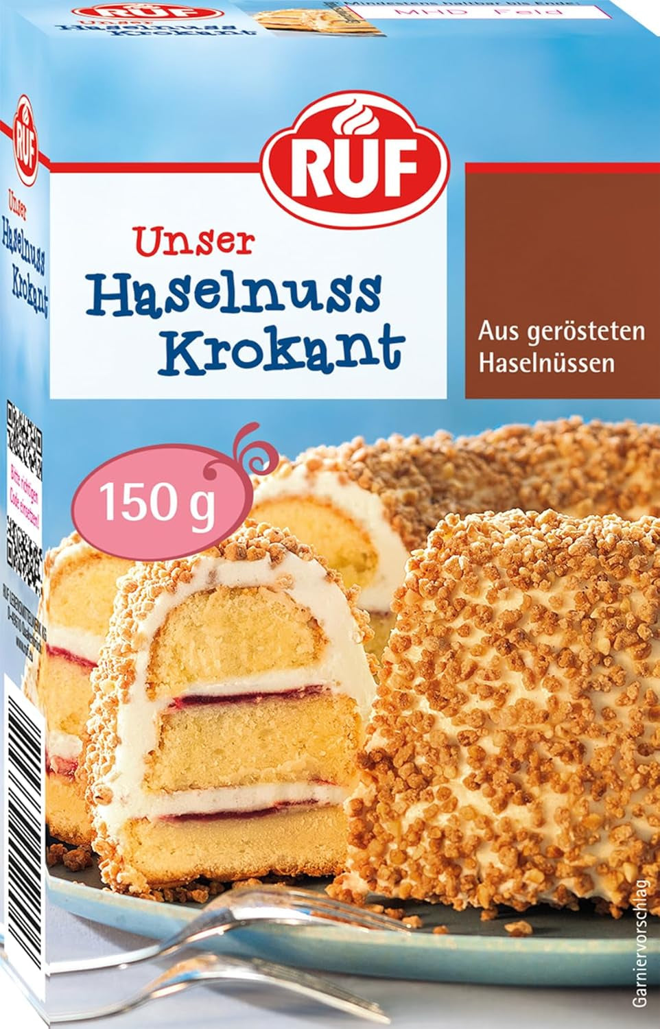 RUF Brittle cu alune caramelizate, pentru prajituri tip Krantz, 150 grame Naty Shop