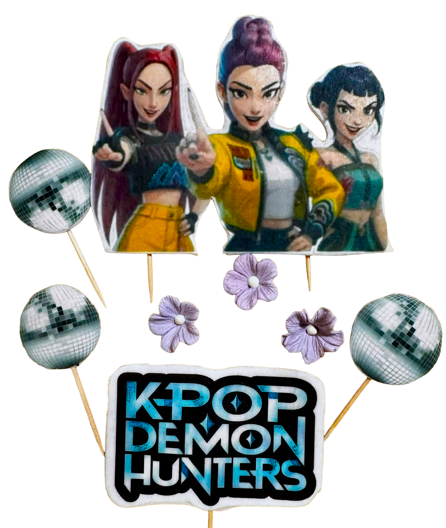 Set 7 decoratiuni comestibile, K-Pop Demon Hunters