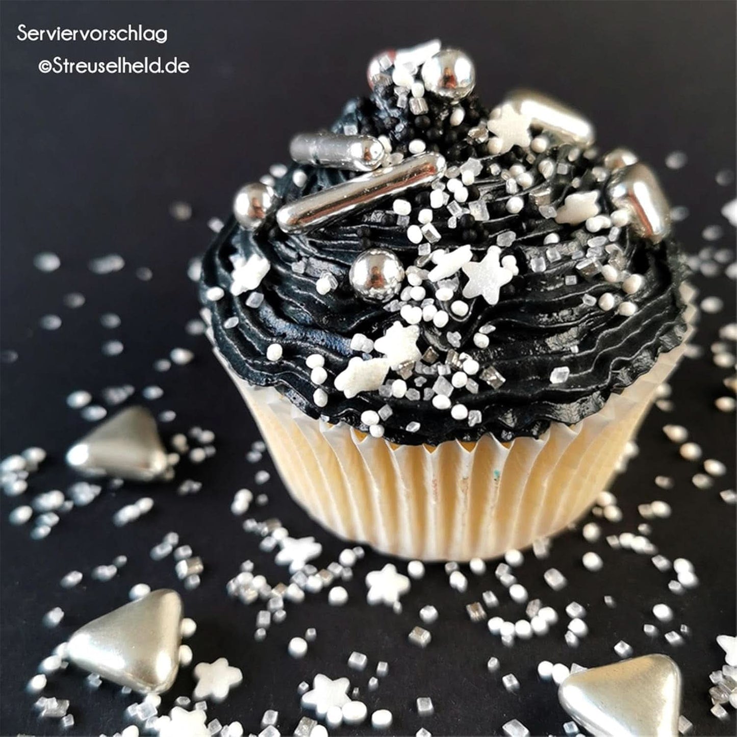 Streusel Hero Chocolate Mix Silver White Sprinkles, 40 grame Naty Shop