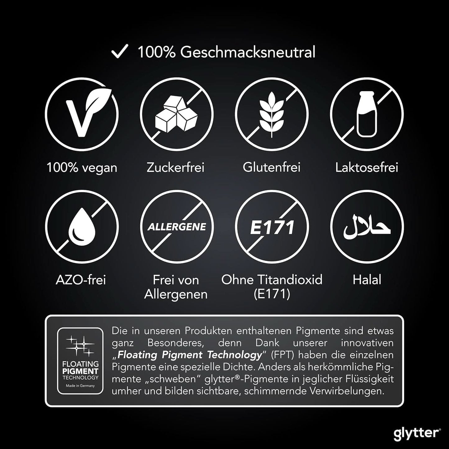 Glitter comestibil pentru băuturi și lichide, 10 grame Naty Shop