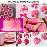 Colorant Alimentar Solubil În Grăsimi Pentru Ciocolată Roz 60 Ml - Ușor De Folosit Pentru Decorare Torturi Și Fondant