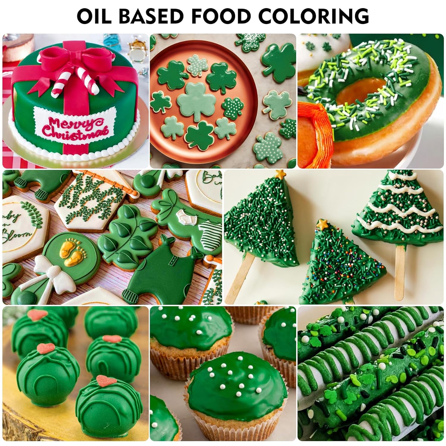 Colorant Alimentar Solubil În Grăsimi Pentru Ciocolată Verde 60 ml - Culori Pentru Fondant Și Decorare Prăjituri