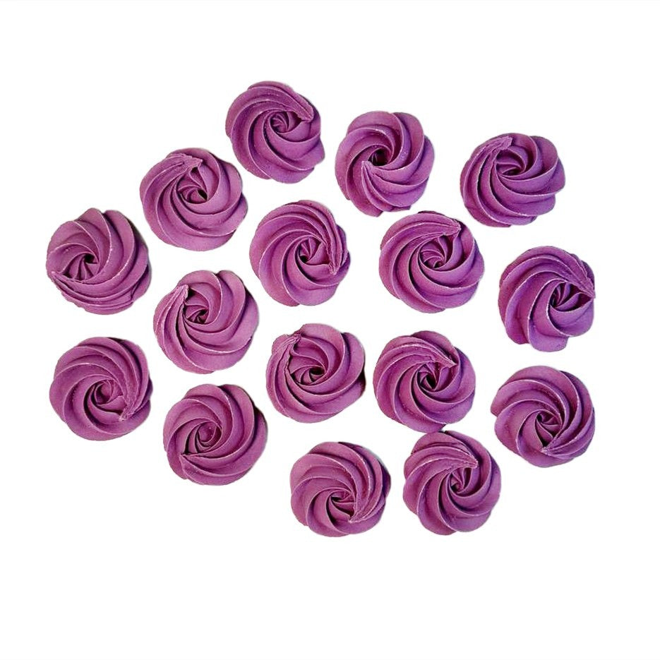 Decoratiuni pasta de zahar, bezele Mov