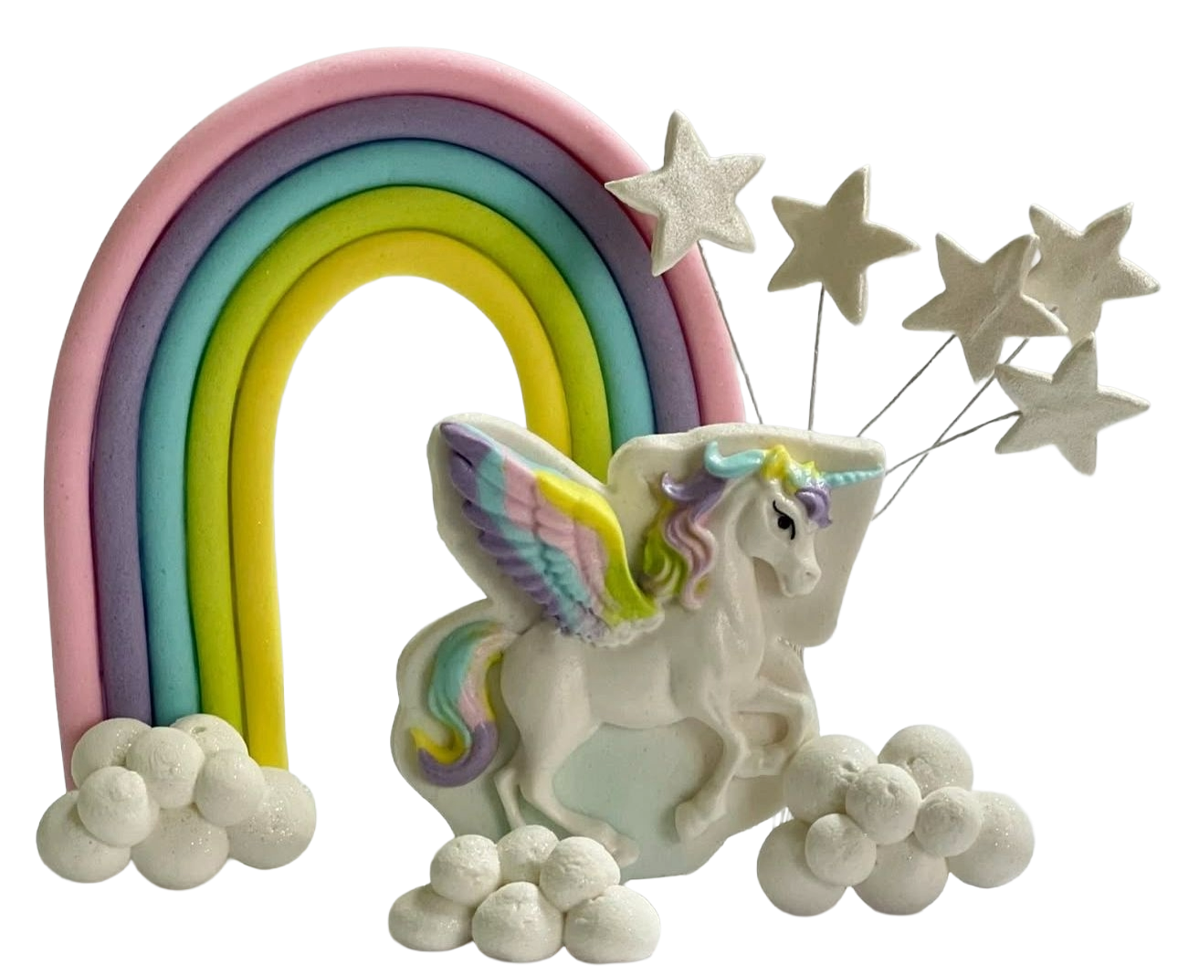 Set 10 decoratiuni comestibile, Unicorn