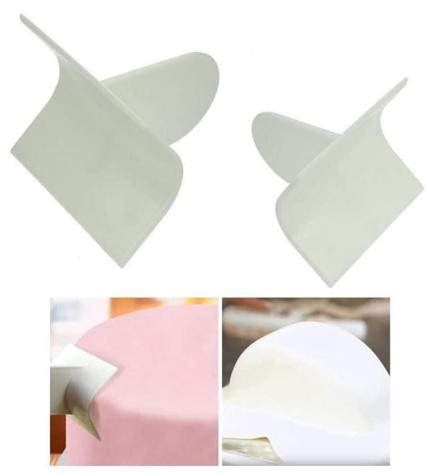 Planator Pentru Rotunjirea Marginilor Torturilor - Dimensiune 8x9 Cm Din Plastic Durabil Pentru Margini Perfect Netede