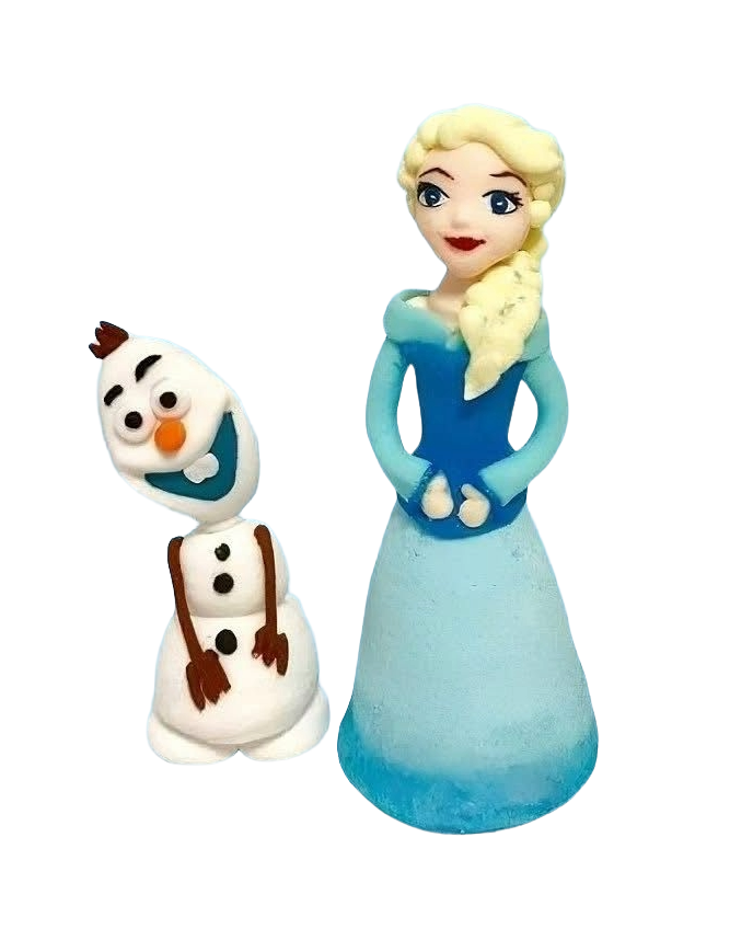 Set 2 decoratiuni comestibile, Elsa si Olaf