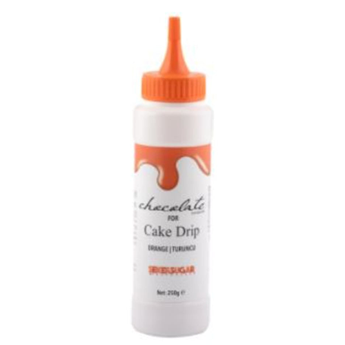 Cake drip, ciocolata temperata, portocaliu, dr gusto, 250 GR