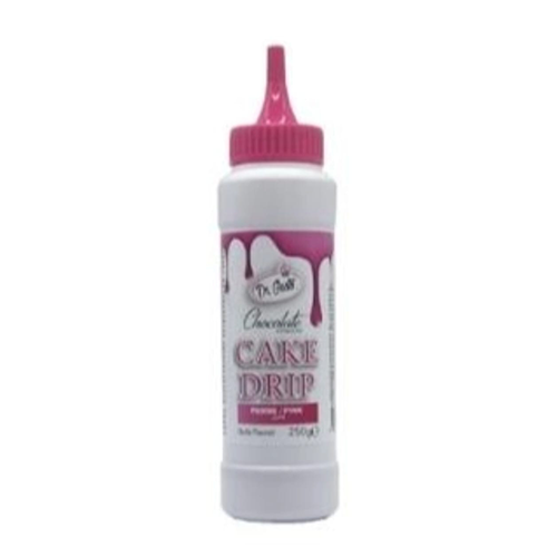 Cake drip, ciocolata temperata, roz, dr gusto, 120 ML