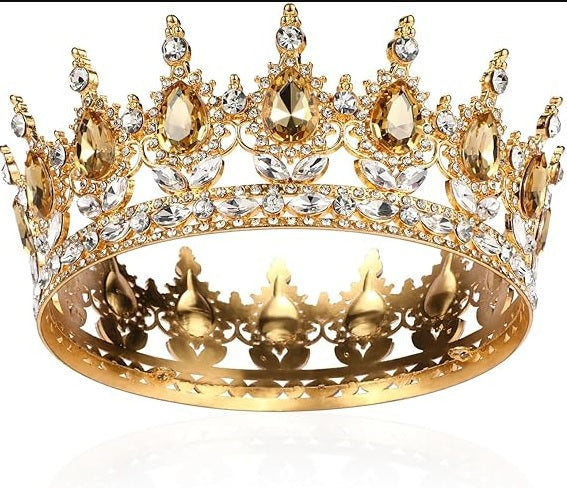 Coronita Aurie Cu Pietre - Adaugă Rafinament Și Eleganță Torturilor Tale Cu Efect Spectaculos De Strălucire