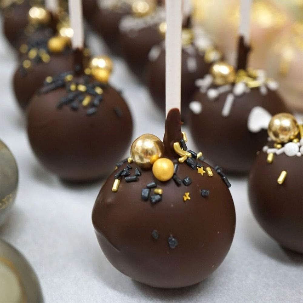 Super Streusel, Gold Rush Gold Black Sprinkle Decoration Naty Shop