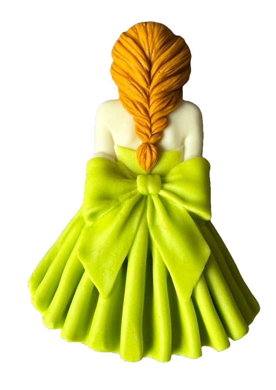 Decoratiune comestibila din zahar, Beautiful Lady Decoratiuni din Pasta de Zahar Nati Shop