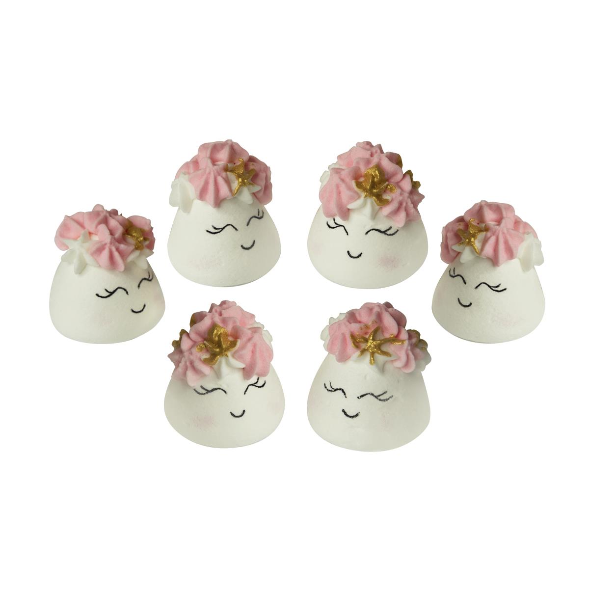 Set 6 Decoratiuni Comestibile - Accente Delicioase Pentru Prajituri Si Deserturi