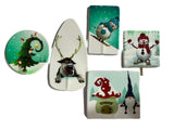 Set 5 decoratiuni comestibile din zahar, Craciun Nati Shop